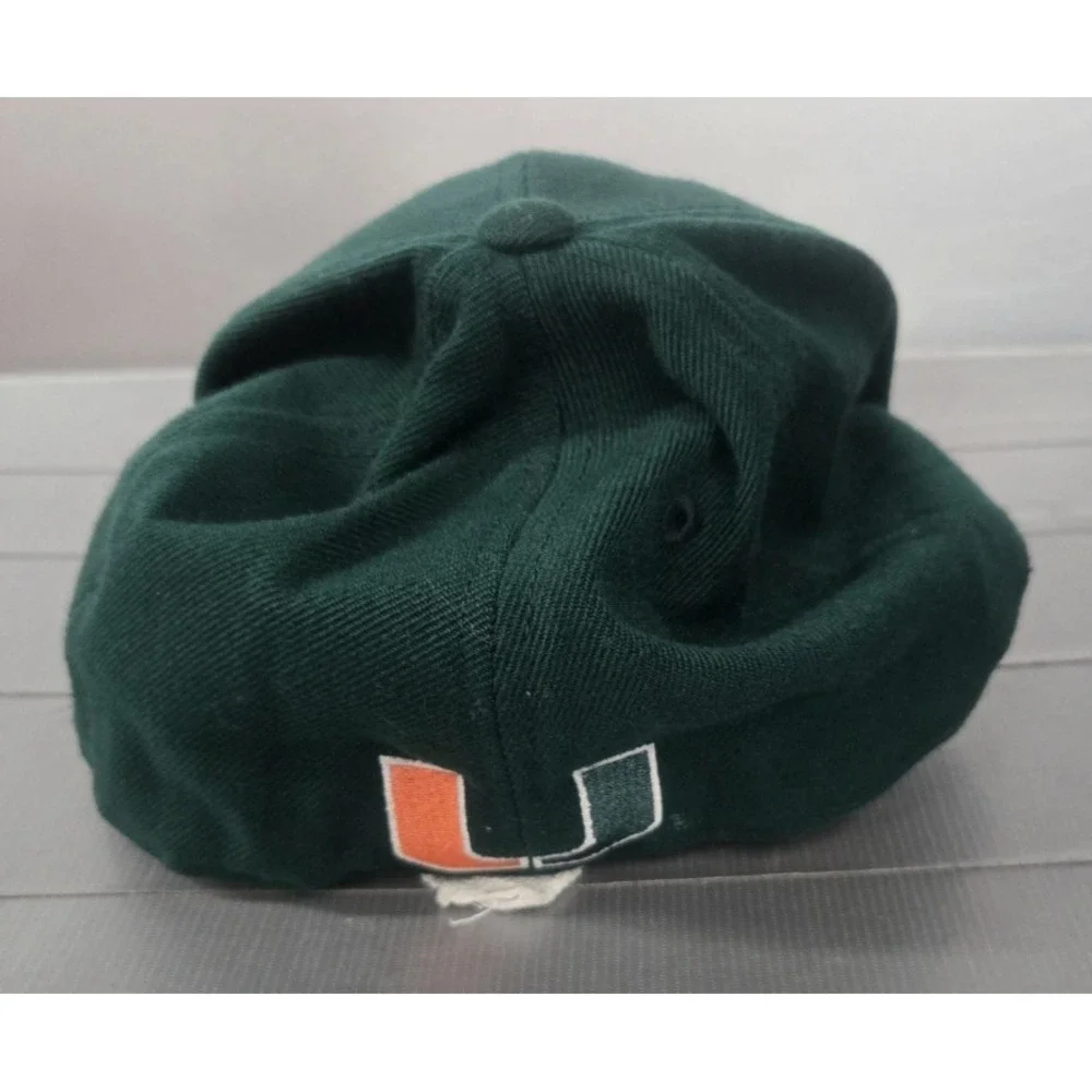 VTG Miami Hurricanes Hat Cap Embroidered American Needle Fitted 7.5 Collegiate